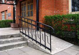 <p>Look at the picture of a building with a ramp and wide doors. How does this design help with the Equity Petal?</p>