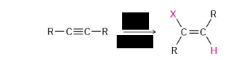<p>Addition of HCI and HBR (Alkynes)</p>