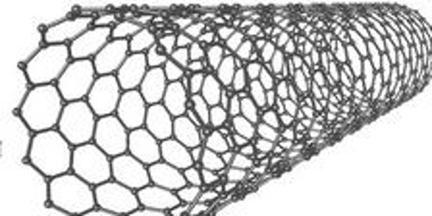 <p>Cylindrical tubes of carbon</p>