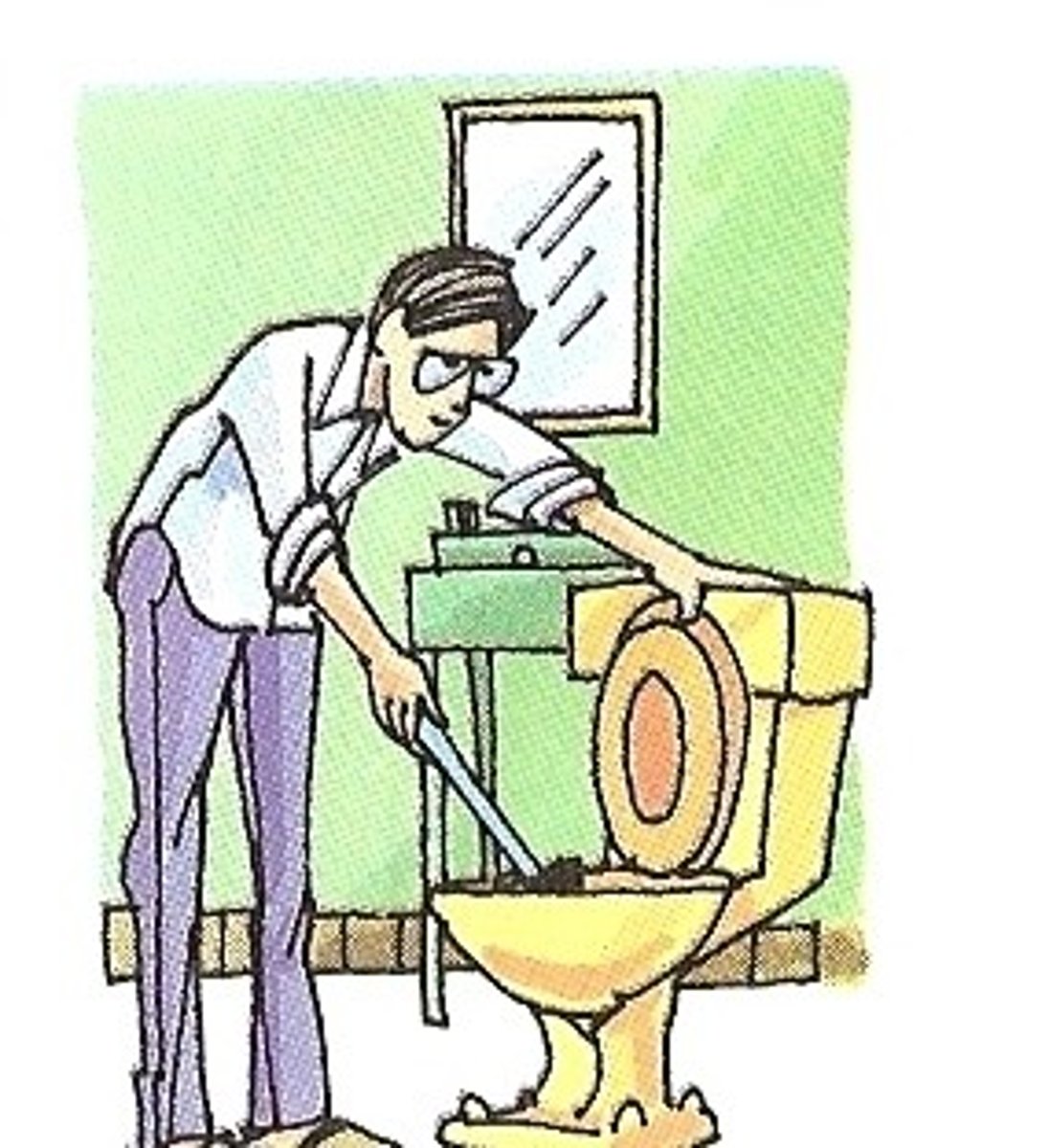 <p>to clean the toilet</p>