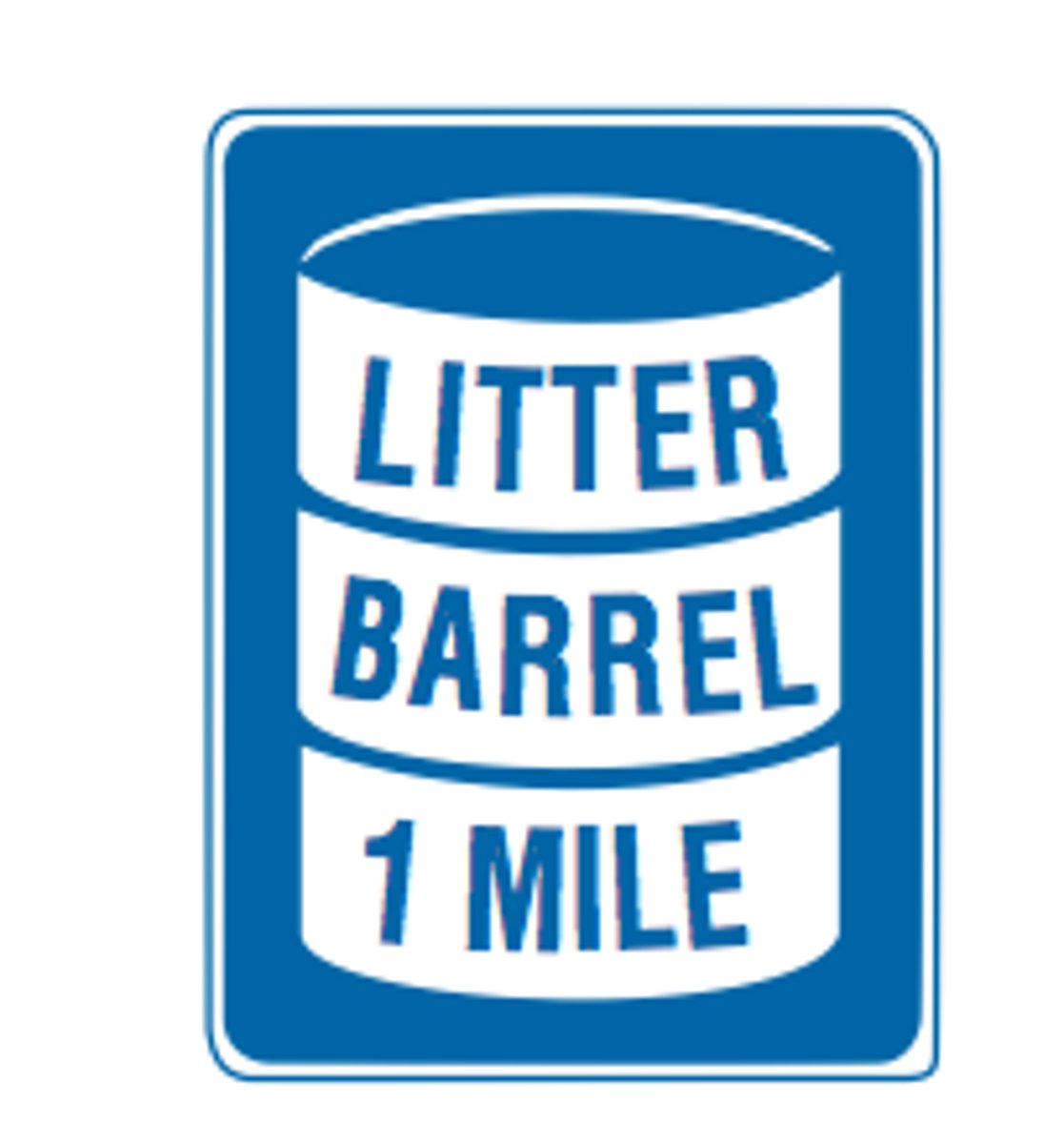 <p>There is a litter barrel in one mile</p>