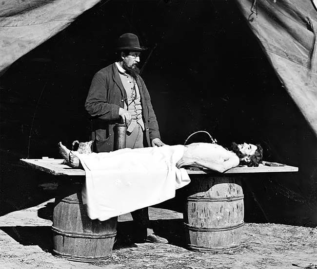 <p>Dr. Richard Burr, embalming surgeon</p>