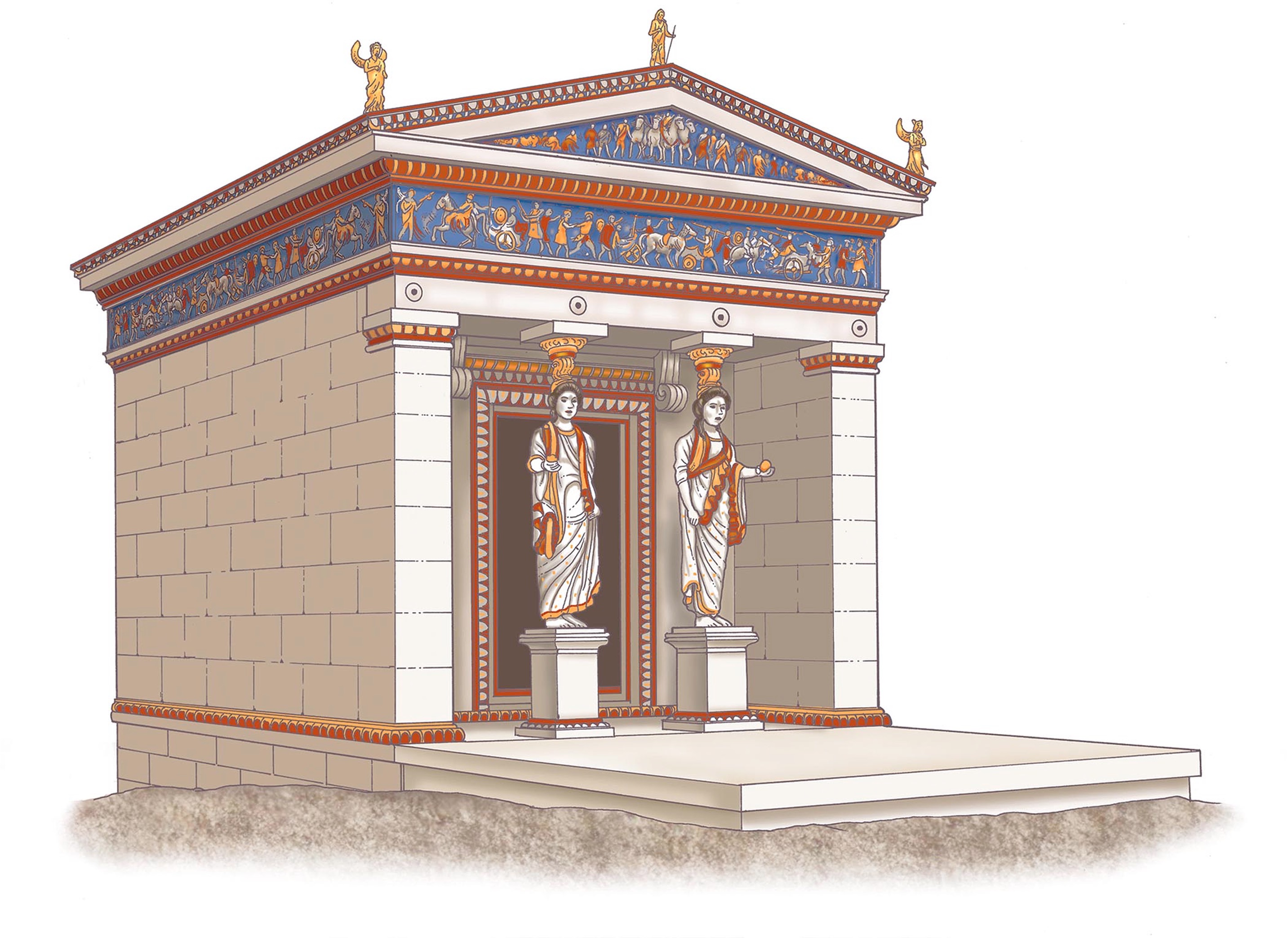 Reconstruction of the Treasury of the Siphnians