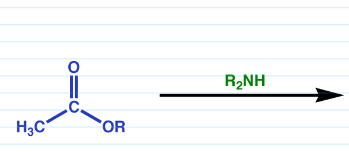 <p>Ester to amide</p>