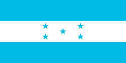 <p>Blue bands = the Pacific Ocean and the Caribbean Sea, and also the blue sky and brotherhood.</p><p>White band = the land between the ocean and the sea, the peace and prosperity of its people, and purity of thoughts. </p><p>Five stars = the five nations of the former Federal Republic of Central America and the hope that the nations may form a union again.</p>