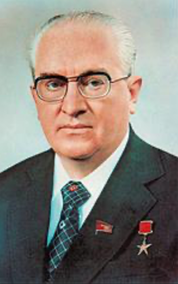 <p>When did Yuri Andropov start to head the KGB?</p>