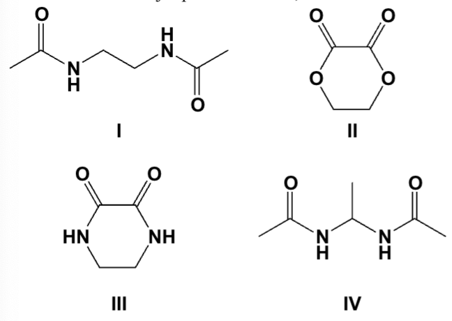 <p>Which is the major product when 1,2-diaminoethane is heated with dimethyl oxalate?</p>