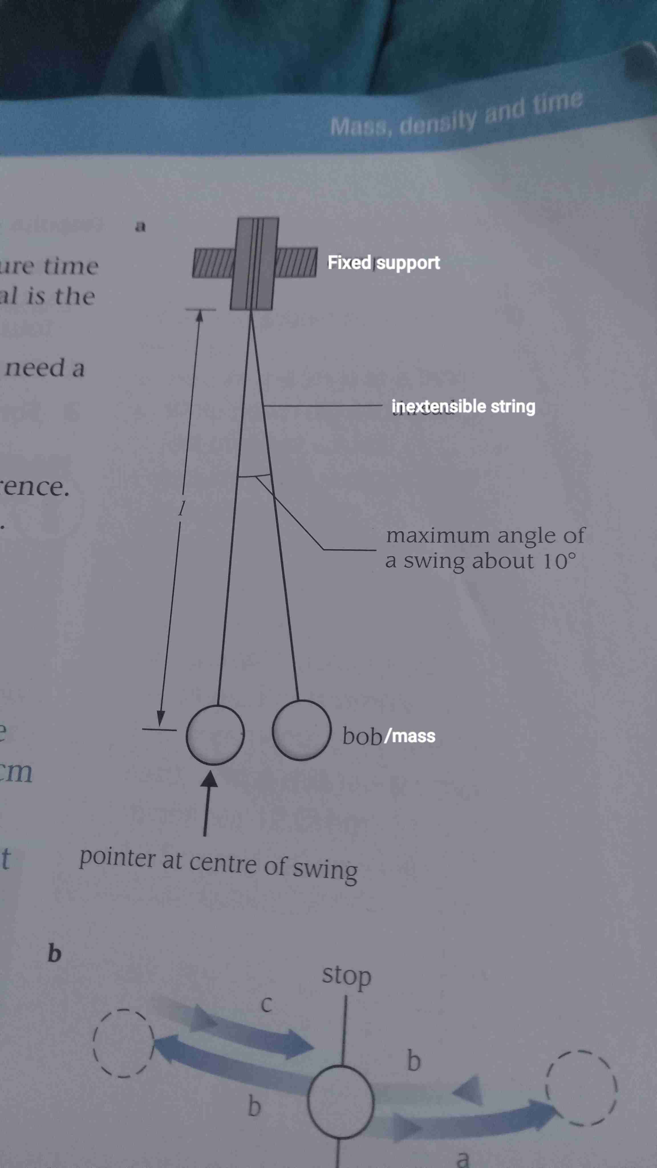 <ol><li><p>The length of the pendulum from the point of extention to the center of the Bob </p></li><li><p>The mass of the pendulum Bob </p></li><li><p>The amplitude or angle of the swing of </p></li></ol>