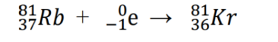 <p>Capture by the nucleus of an electron from the electron cloud surrounding the nucleus</p>