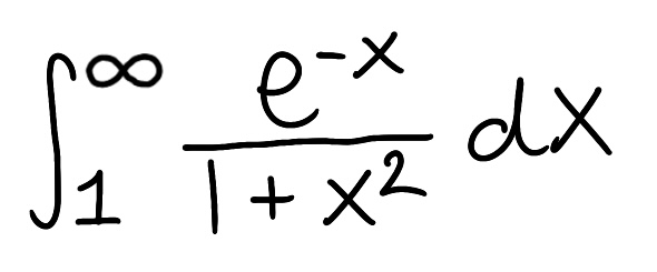 <p><span>Use the Comparison Theorem to determine if the improper integral converges or diverges (do not evaluate the integral)</span></p>