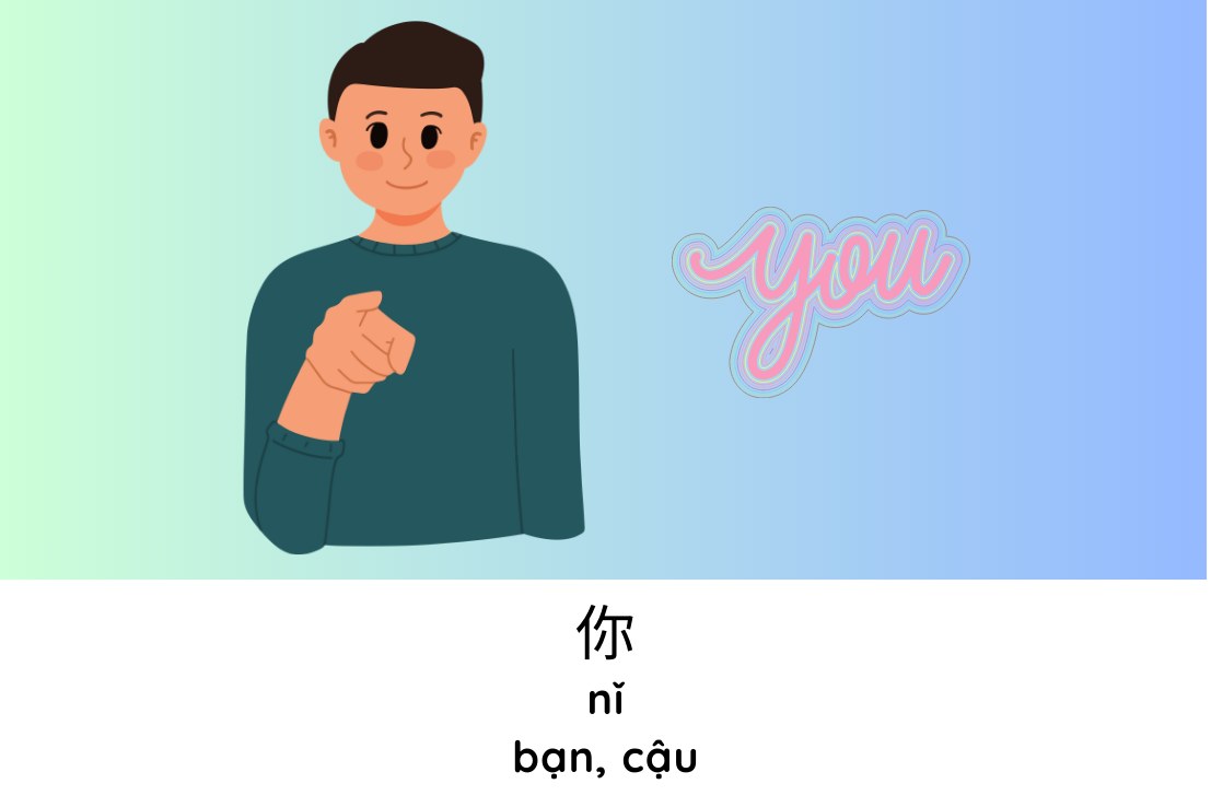 <p>Bạn, cậu</p>