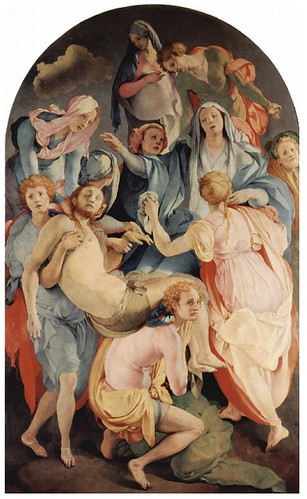 <p>Jacopo da Pontormo. 1525-1528 C.E. Oil on wood.</p>
