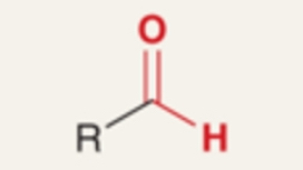 <p>Carbonyl compound with at least one hydrogen attached to the carbonyl carbon (R–CHO).</p>