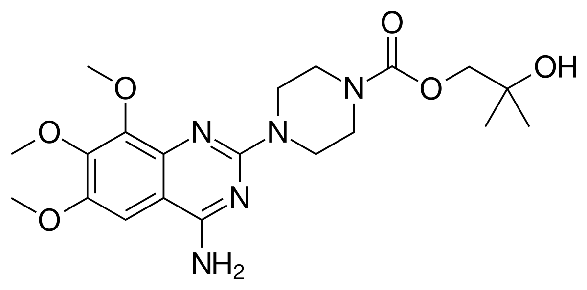 <p>what is the purpose of the -OH group in Trimazosin?&nbsp;</p>