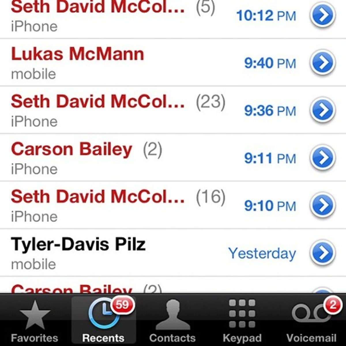 <p>el correo de voz</p>