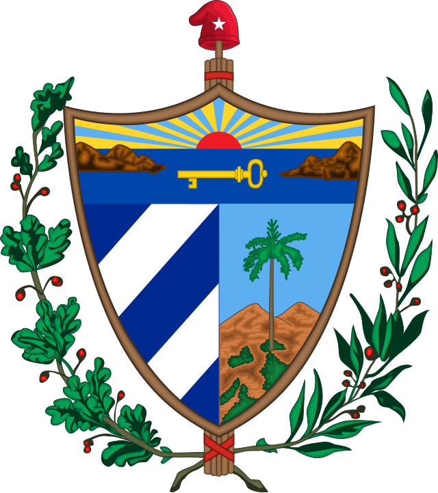 <ol><li><p><span>The cuban flag consists of 5 equally sized horizontal strips</span></p></li><li><p><span>The top, middle, and bottom strips are blue, while the other two are white</span></p></li><li><p><span>Red equilateral triangle on the left side with a white star in its center</span></p></li><li><p><span>The shield is divided into three parts.</span></p></li><li><p><span>The top portion symbolizes cubas geographic position in the gulf of mexico between north and south america</span></p></li></ol><p></p>