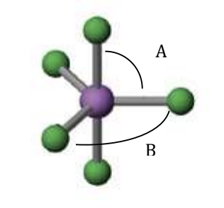 <p>Trigonal Bi-pyramidal (90, 120, 180)</p>