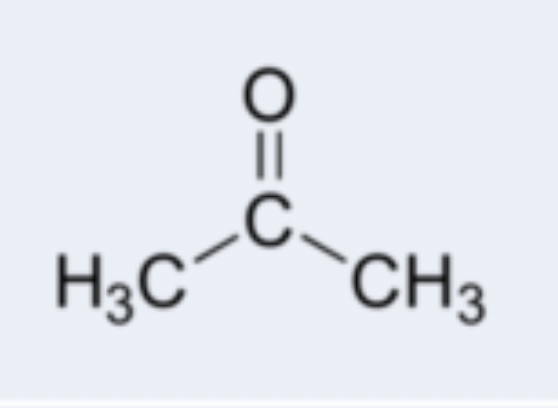 <p>organic compound containing a carbonyl (C=O) functional group where the carbon atom is bonded to two other carbon atoms; examples: acetone (CH3COCH3), butanone (CH3COCH2CH3)</p>