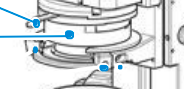 <p>the condenser lens system, located under the stage, focses light on the specimen</p>