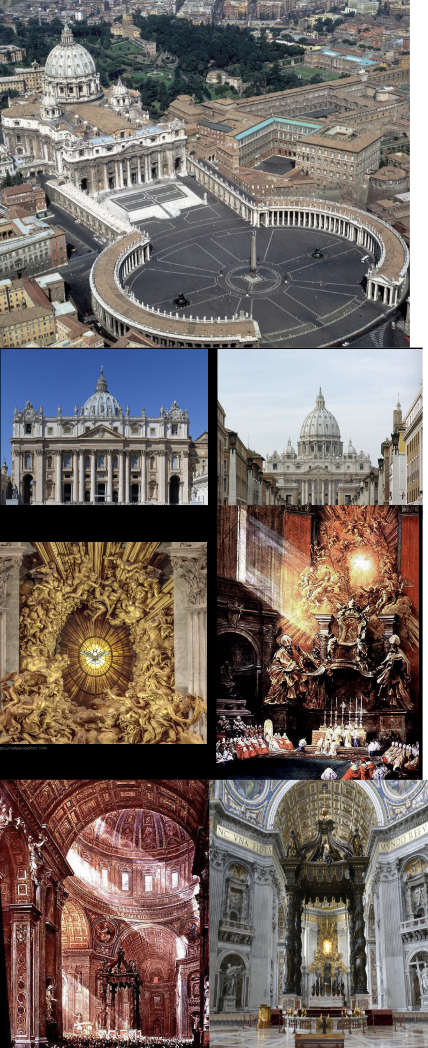 Bramante, Sangallo, Michelangelo, Della Porta, Maderno, Bernini et al