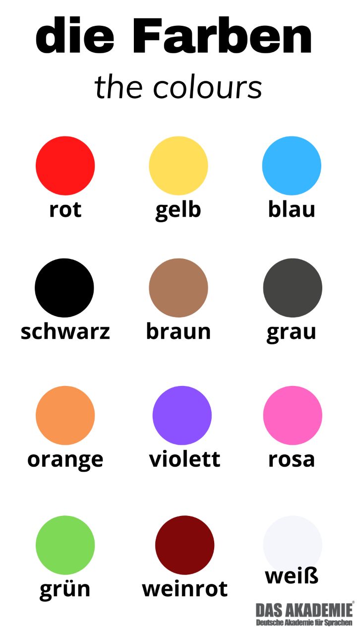 <p>die farbe/n</p>