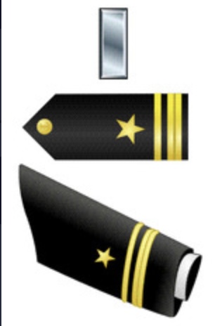 <p>1 Silver bar, [1] 1/2" Gold Stripe, [1] 1/4" Gold Stripe</p>