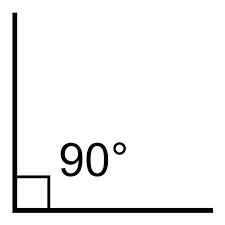 <p>an angle that is exactly 90 degrees </p>