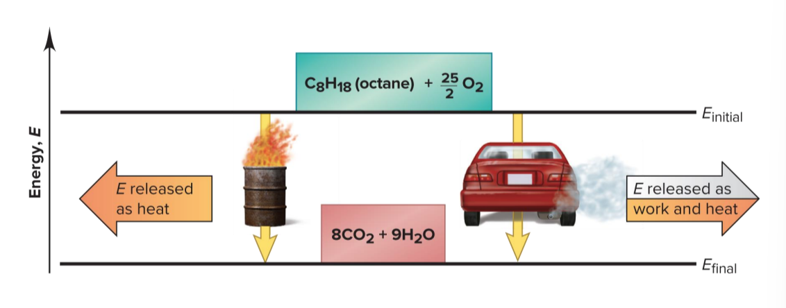 <p>Two Different Paths for the Energy Change of a System</p>