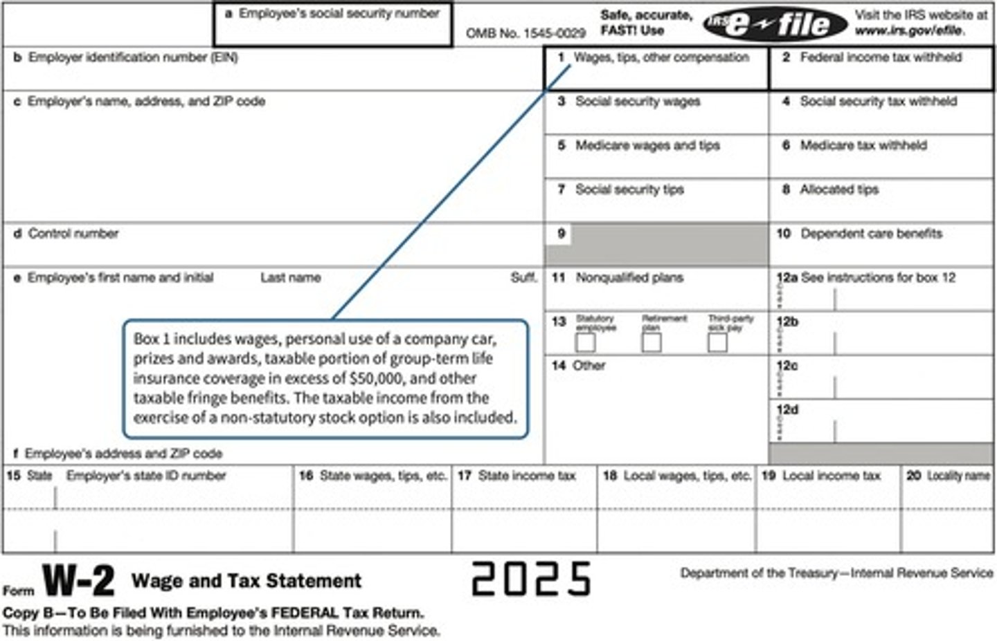 <p>Employers report wages to employees on a Form W-2, which employees include in their income.</p>