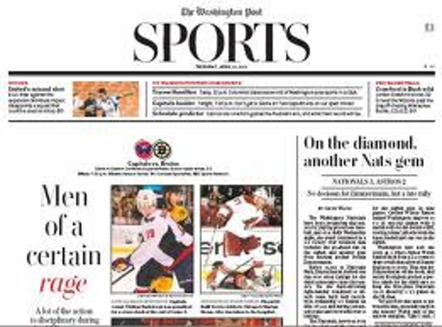 <p>sports page</p>