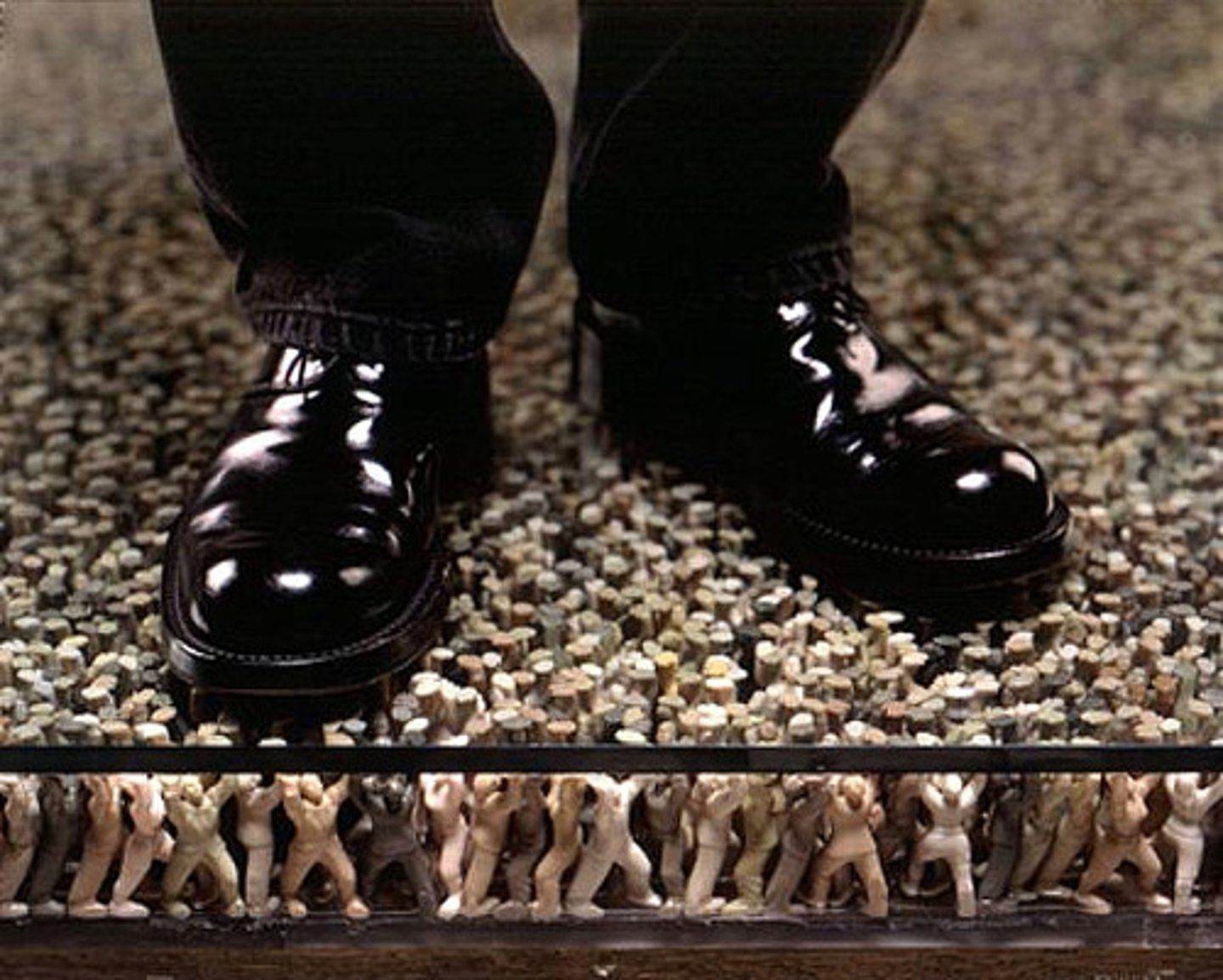 <p>Title: Floor</p><p>Time: 2000.</p><p>Known for:</p><ul><li><p>The work symbolizes <strong>home and displacement</strong>, often using his own experiences as an immigrant to explore the <strong>fragility and permeability</strong> of personal and cultural identity.</p></li><li><p>Known for <strong>transforming everyday environments</strong> into <strong>intimate, emotionally charged experiences</strong>, invites viewers to reflect on the <strong>relationship between architecture and the self</strong>.</p></li><li><p>Explores identity and collectivity via delicate installations (plexiglass).</p></li></ul><p></p>
