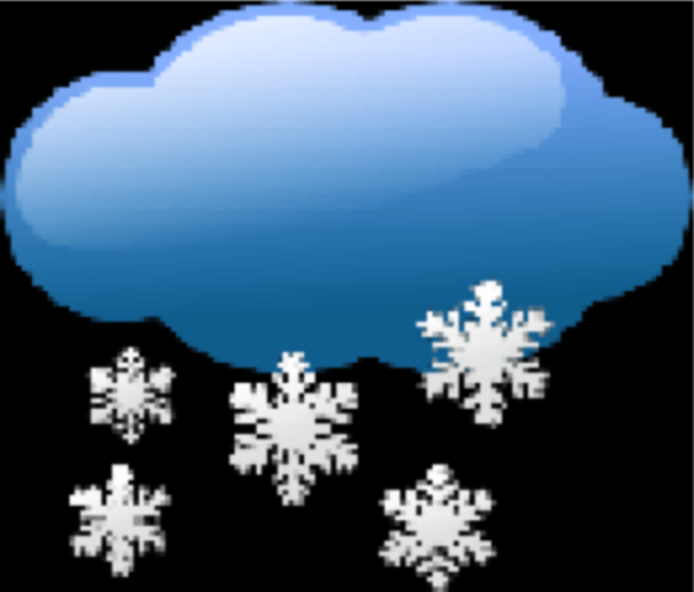 <p>It's snowing.</p>