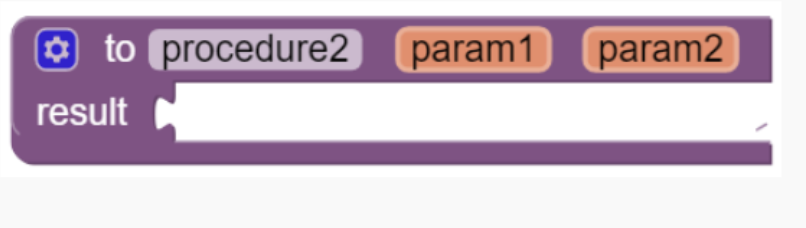 procedure that returns a result