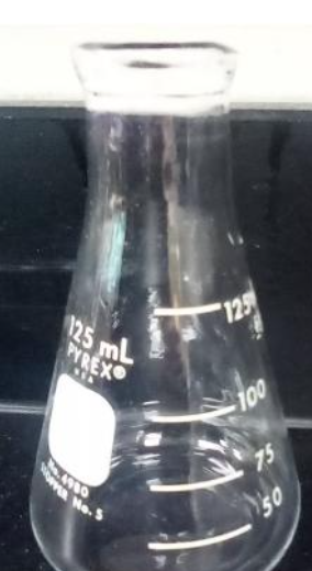 <p>erlenmeyer flask</p>