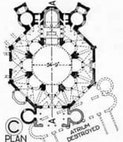 <p>Building developed along a horizontal axis</p>