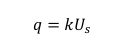 <p>Where: </p><p>q = rate of flow per unit time</p><p>k = traffic density </p><p>U𝑠 = space mean speed</p>