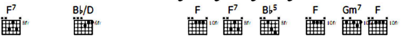 <p>The harmony used is <strong>diatonic</strong>.</p><p>This section finishes on a home tonic chord of F major, before moving to the relative minor (D minor).</p>