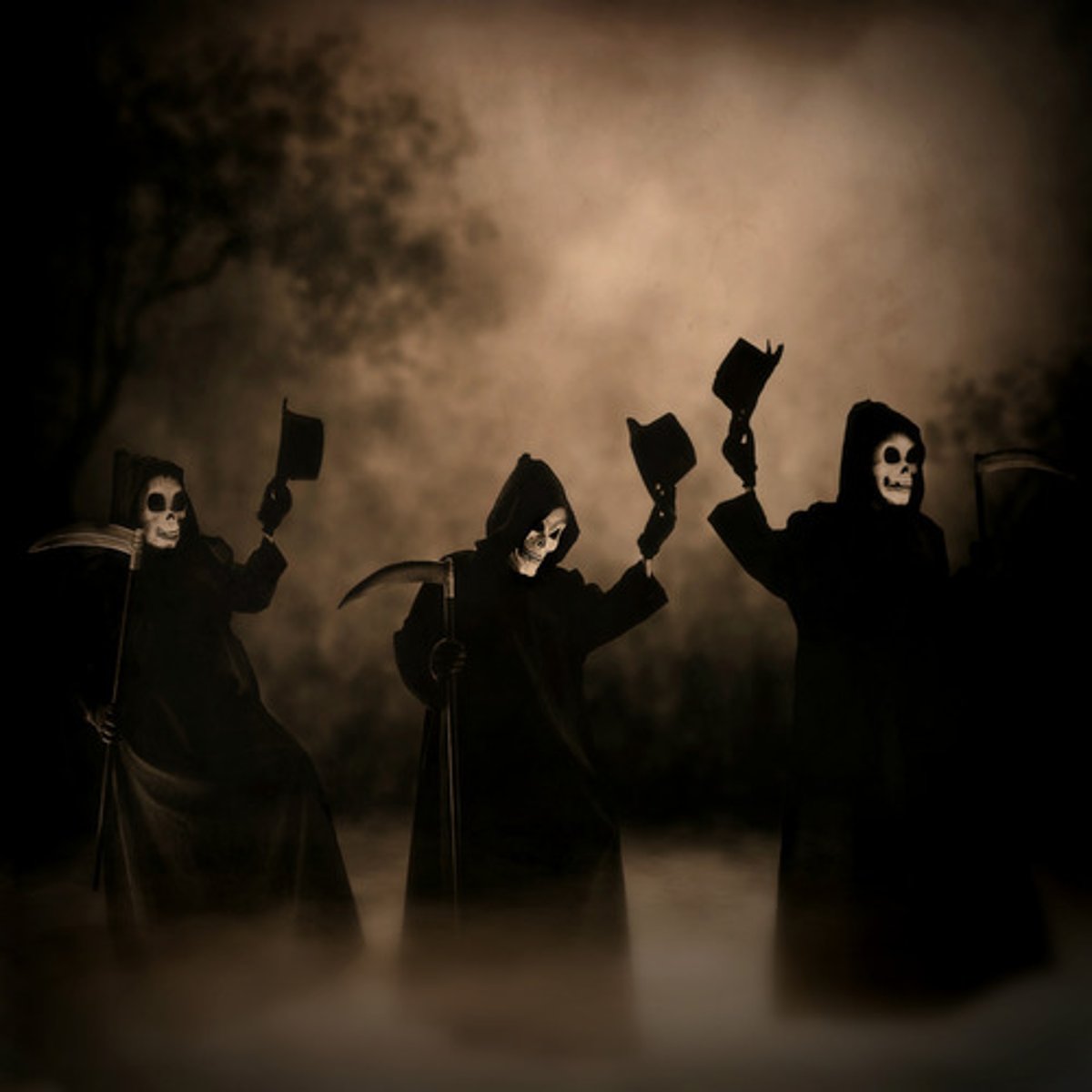 <p>horrible; grim</p>