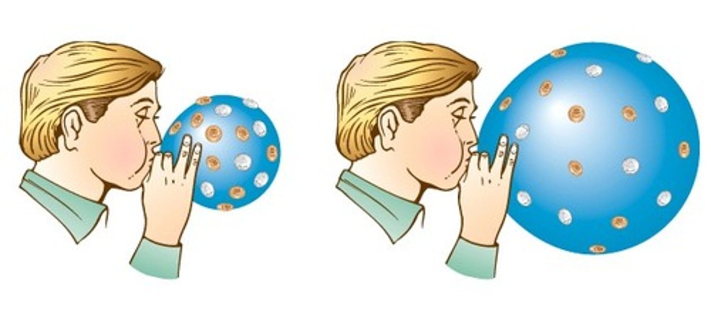 <p>To increase in size or amount</p>