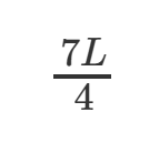 <p>7L/4</p>
