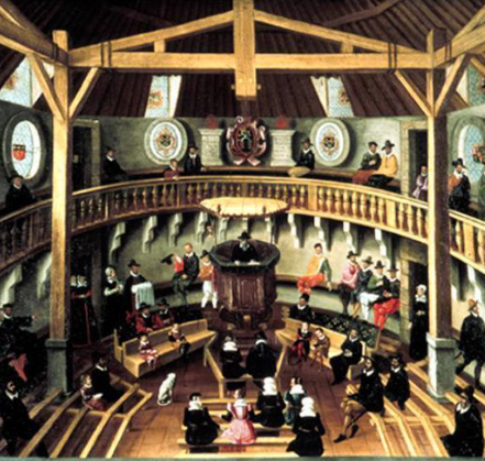 <p>It was more laid back and had a hexagonal altar as described by a Musee Protestant. Additoinally, the architecture was very plain, emphasizing that we didn’t need an over-the-top Cathedral; we just needed a structure to house ourselves and God. <br><br>There was a literal timer, supporting the idea that the priest wasn’t above anyone else in the room. When the timer was up, they were done talking. The reformed service of worship and the sacraments - Musée protestant</p><p><span style="line-height: 16px;">Images may be subject to copyright.&nbsp;Learn More</span><br><br><strong>THIS WAS AS DISCUSSED FROM A MUSEE PROTESTANT!!!</strong></p>