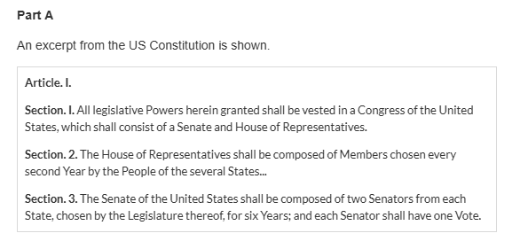 <p>what is the effect of the excerpt from the constitution</p>