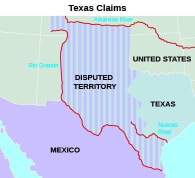 <p>Expansionist agenda</p><p>In 1845, Polk sent Slidell to Mexico with $ to Buy CA. Rejected because of resentment after John C. Fremont, Kit Carson, and Ap Catsby Jones (navy already invaded Monterey and captured CA like Andrew Jackson captured Florida) already went through CA)</p><p>Since Mexico said no to California, US used border dispute to start war (caused by both CA and border dispute)</p><p>Comanche Indian raids in Texas and Comanche’s trade relations with New Mexico decreased Mexican control over northern areas already</p><p>Border dispute between Texas/Mexico- border at Rio grande (us want southern border) or Nueces River (Mexico want)</p><p>Polk sent Zachary Taylor and US army into disputed territory near Rio Grande</p><ul><li><p>WHen Mexico attacked, Polk demanded declaration of war</p></li></ul><p></p>