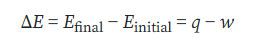 <p>the difference between the final and initial energy states </p>