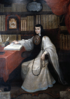 <p>Portrait of Sor Juana Inés de la Cruz</p>
