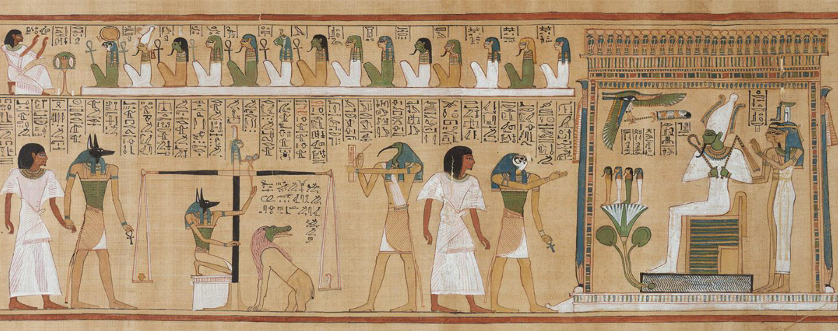 <p>Last Judgement before Osiris, Book of the Dead</p>