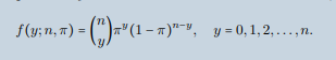 <p>E(X) = np σ<sup>2</sup> = np(1-p)</p>