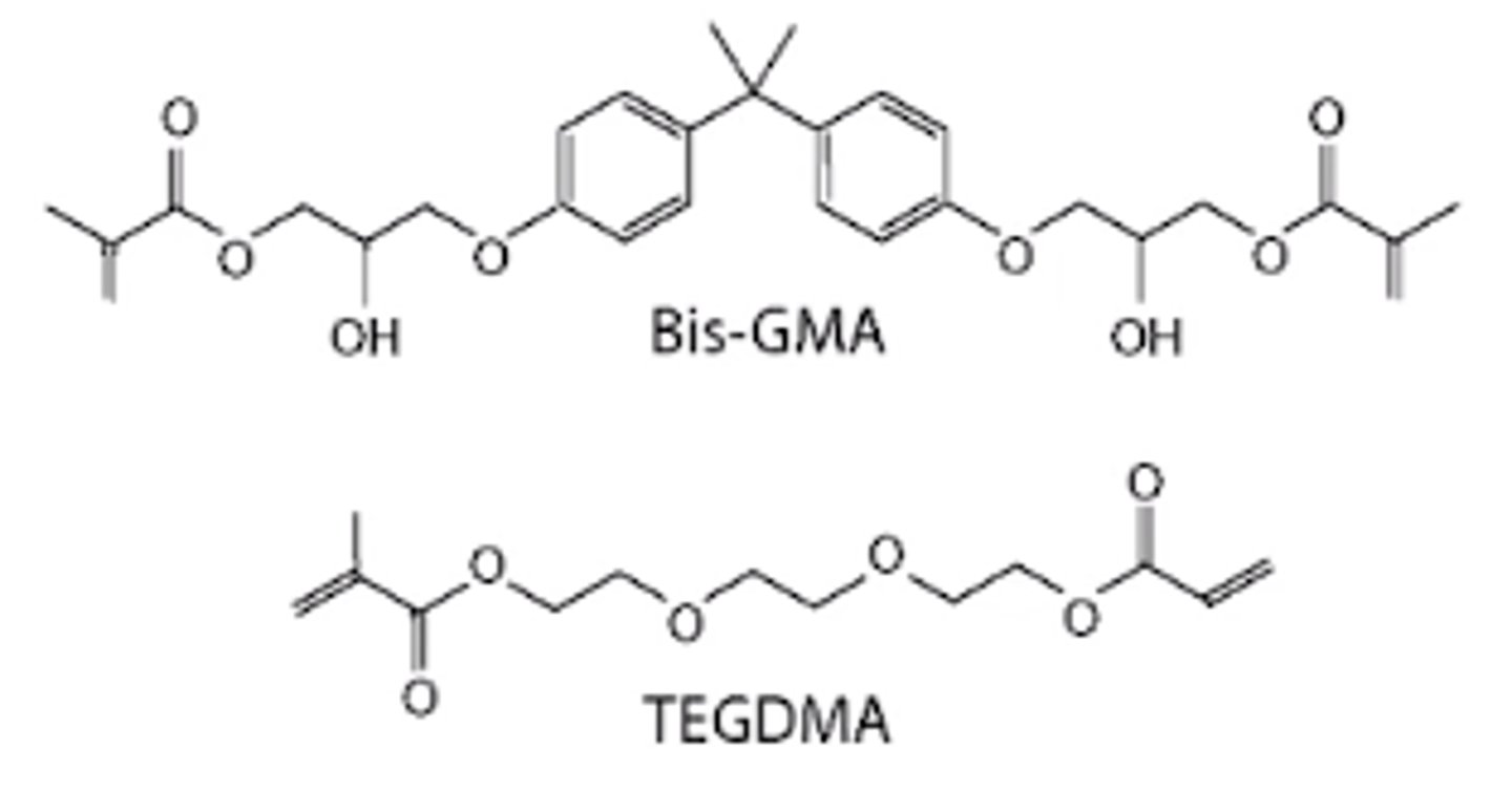 <p>most common matrix monomer</p>