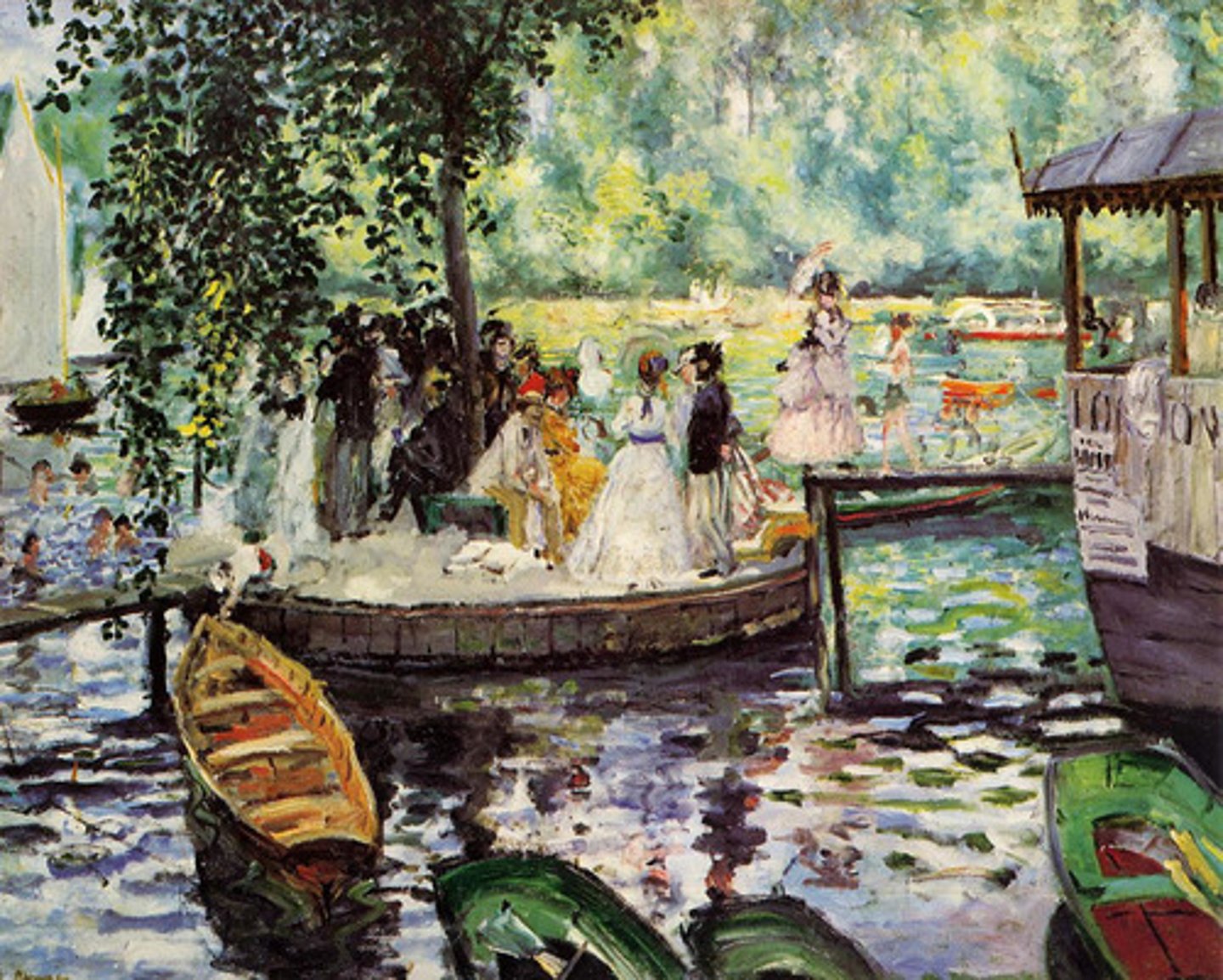 <p>Monet et Renoir ; naissance technique de l'impressionnisme, touche en virgule</p>