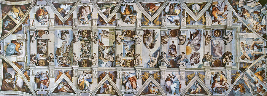 <p>Ceiling of the Sistine Chapel </p>
